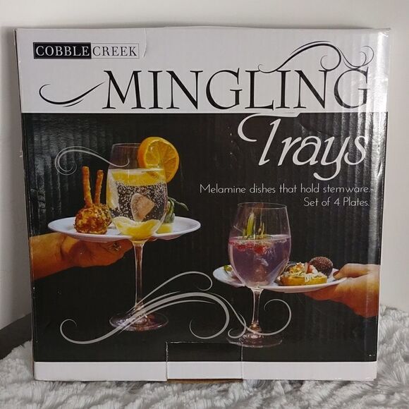 Cobble Creek Mingling Trays Set of 4 - Picture 4 of 4